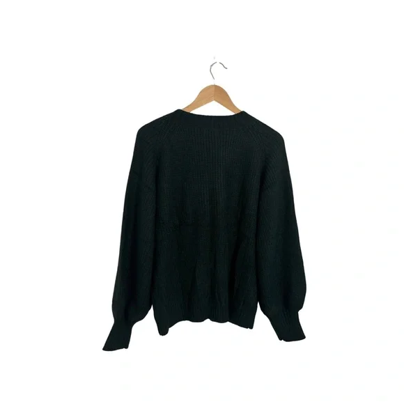 Zeagoo Deep Green Button-Up Cardigan - Picture 2 of 3